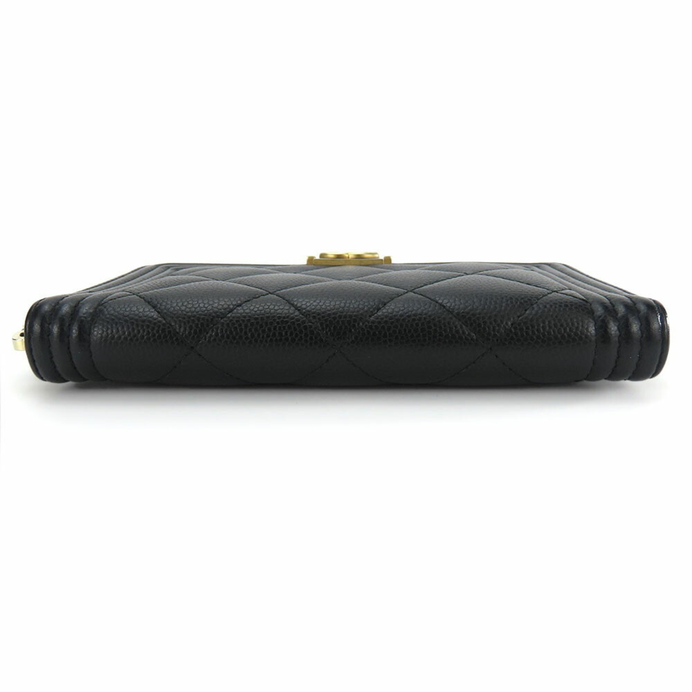 CHANEL Authentic Black Caviar Leather Wallet - Picture 4 of 11